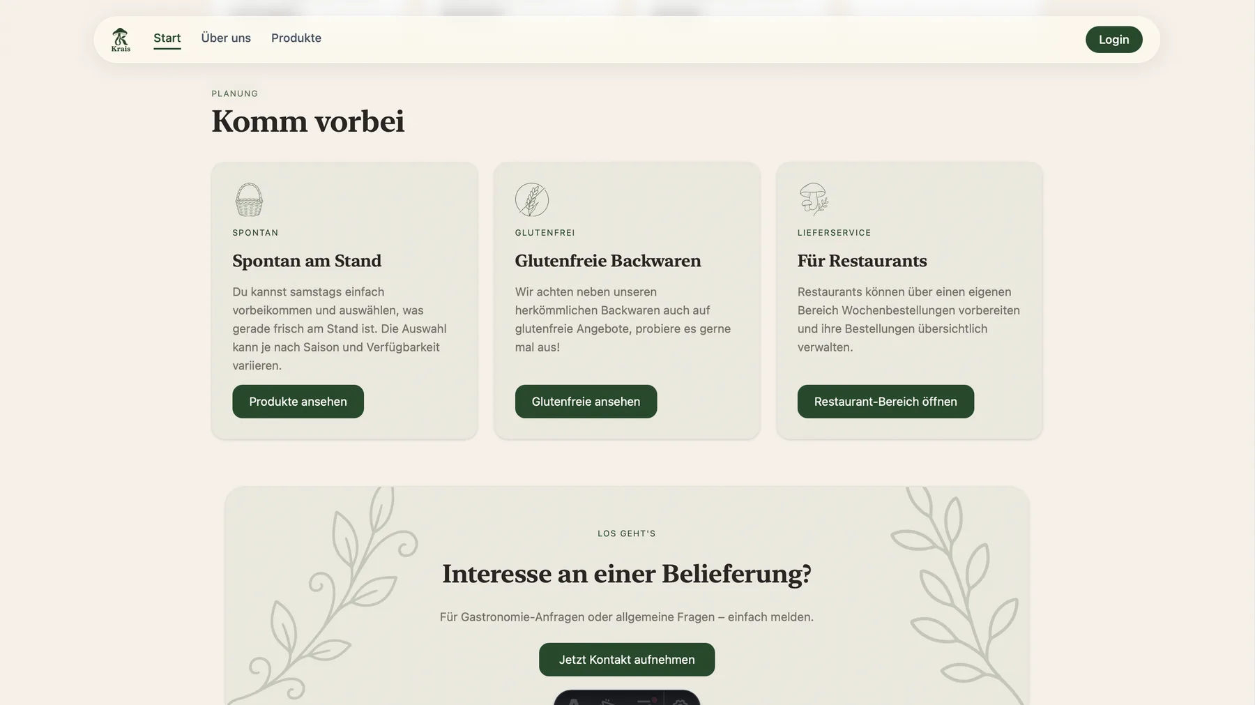 Marktstand Krais