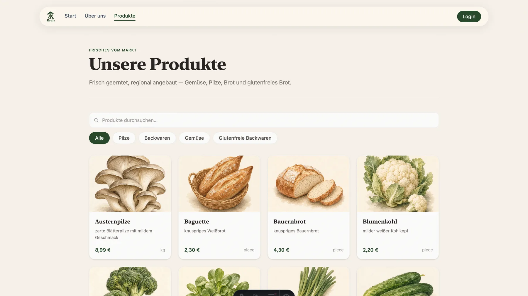 Marktstand Krais